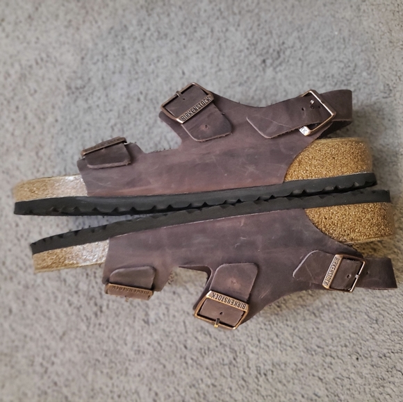 Birkenstock Mens size 46 Brown Oil Tanned - Picture 3 of 7